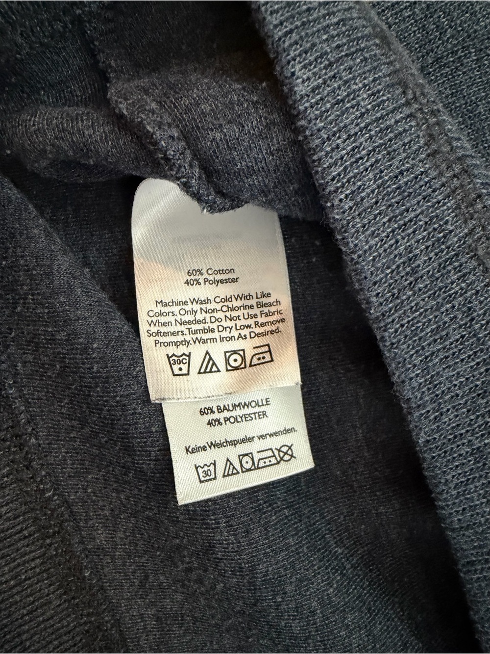 Eddie Bauer Men's Half-Zip Sweater - Navy - Picture 4 of 4